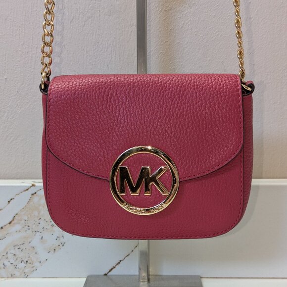 MICHAEL Michael Kors red leather crossbody bag, EUC! - Picture 1 of 7